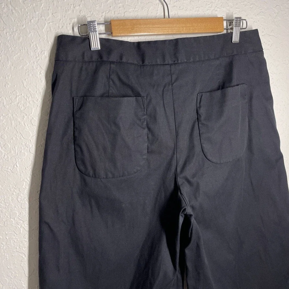 COPY - Everlane The Culottes Cropped Wide Leg Pants Women's Size 10 Black - Picture 8 of 13